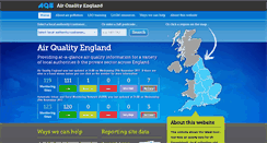 Desktop Screenshot of airqualityengland.co.uk